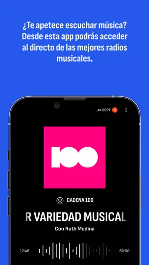 Captura de pantalla de RADIO COPE en iPhone 8