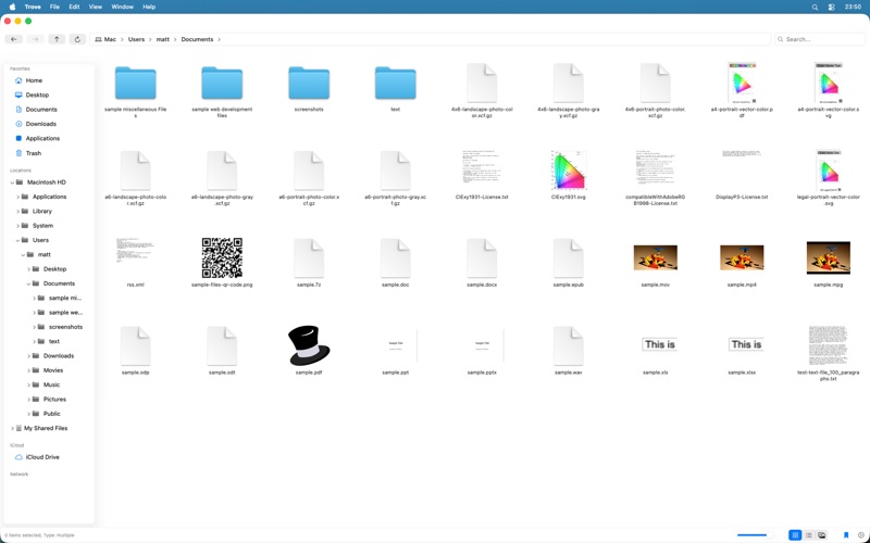 Trove File Explorer app screenshot