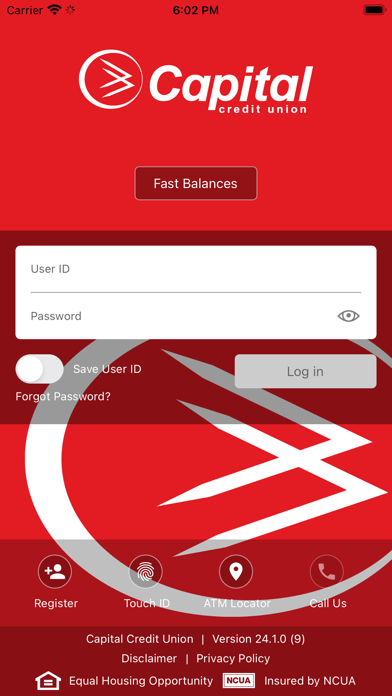Capital Credit Union Mobile Screenshot