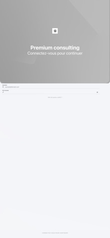 Premium consulting iPhone screenshot