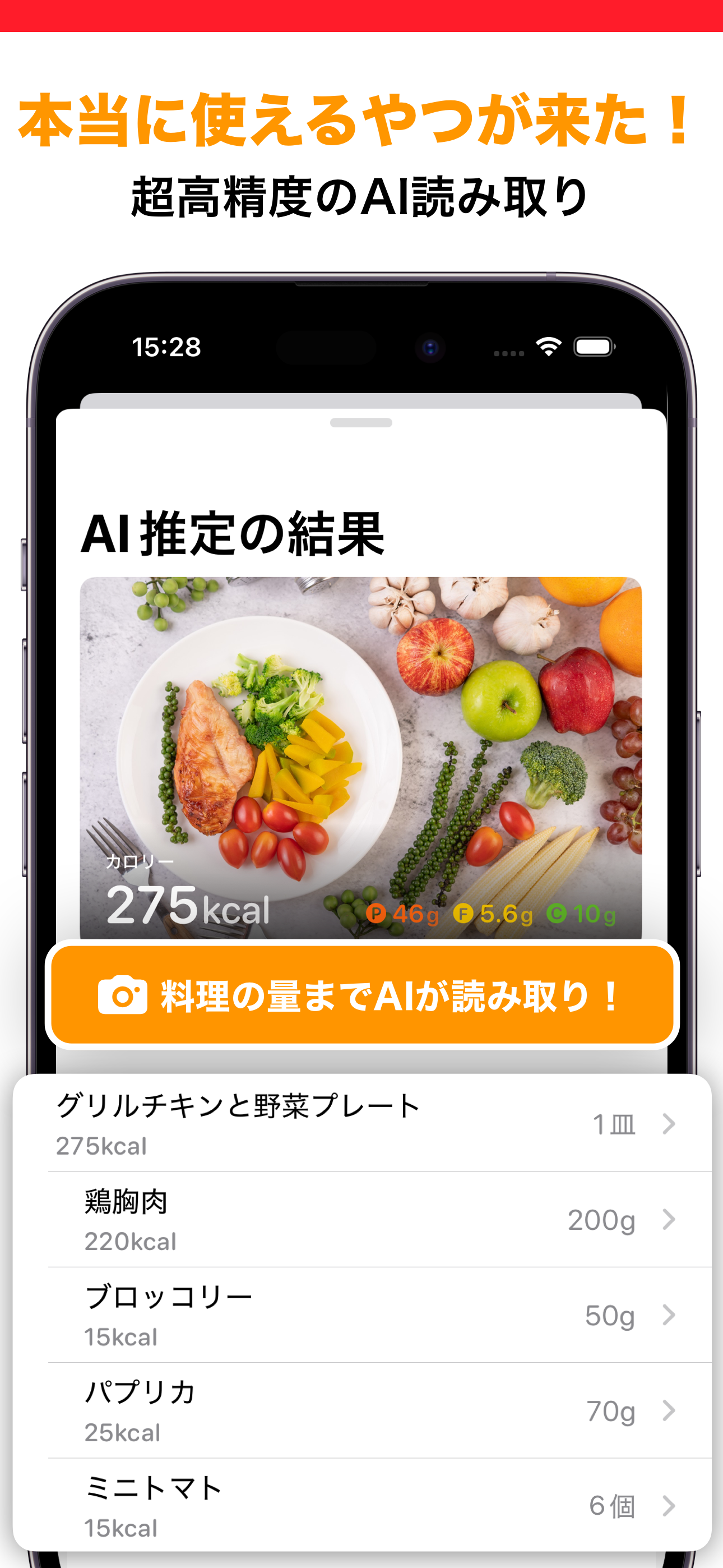 カロリAI - AIがカロリーを推定