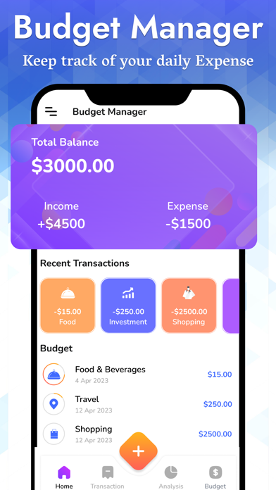 My Bucks -  Expense Manager Screenshot