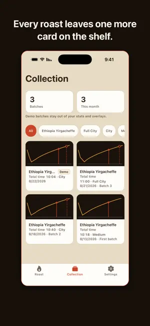 CrackLog: Coffee Roast Log screenshot 3
