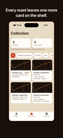 CrackLog: Coffee Roast Log Screenshot 3 of 5