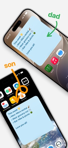Family Widget iPhone screenshot