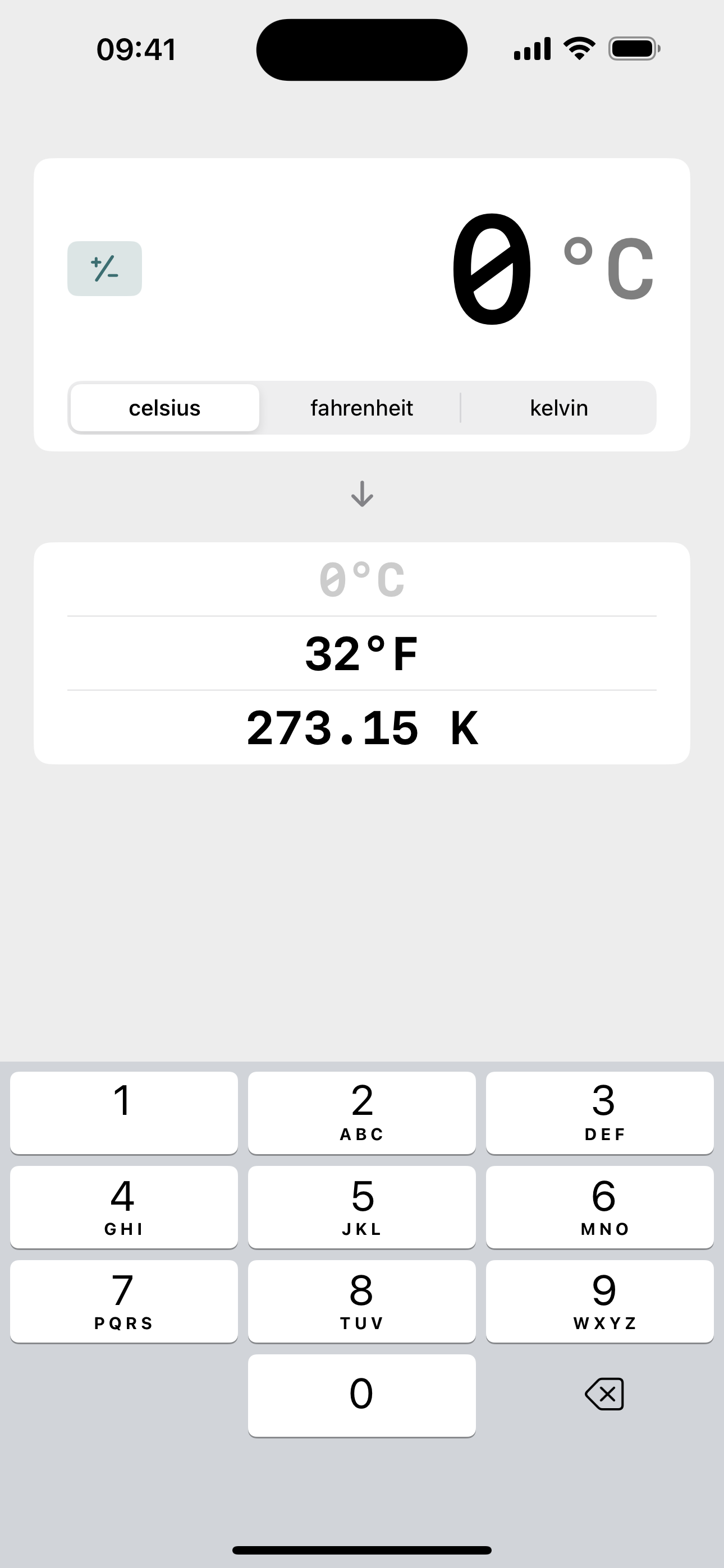 Temperature Converter ∞