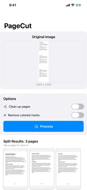 PageCut: Long Image to PDF screenshot 1