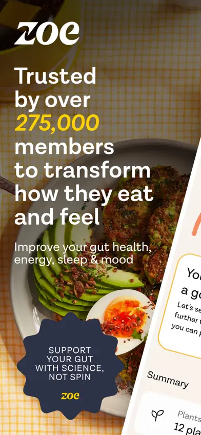 ZOE Health: AI Meal Tracker screenshot 1