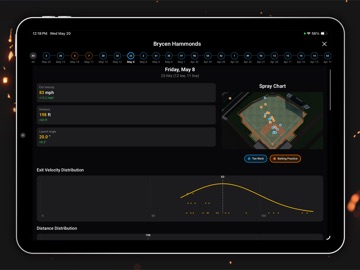 Ember Hitting Analyzer iPad screenshot