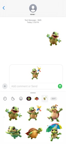 旋转乌龟贴纸 screenshot