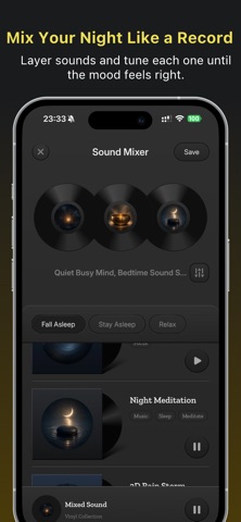 Vinyl Sleep Sound Machine iPhone screenshot