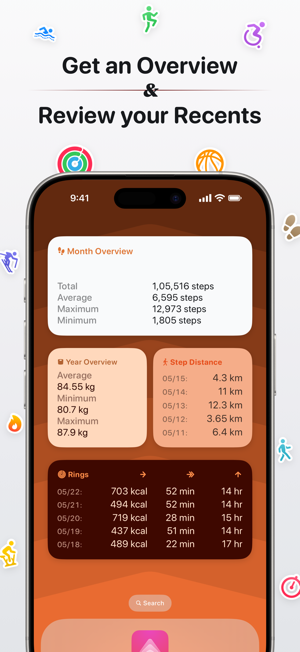 ‎Peak: Fitness Widgets Screenshot