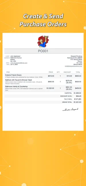 Purchase Order - PO Maker screenshot 1