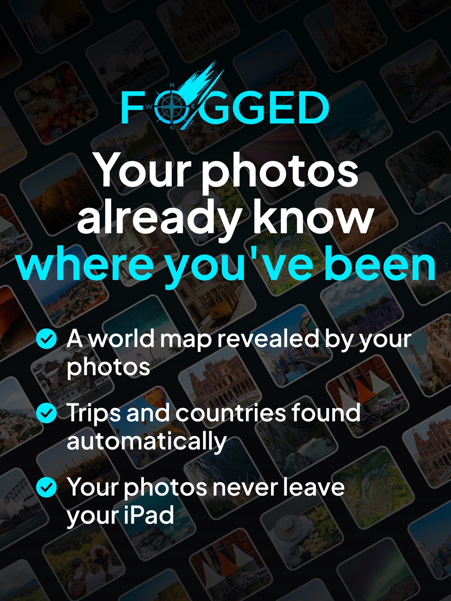 Fogged: Travel Photo Map screenshot 7