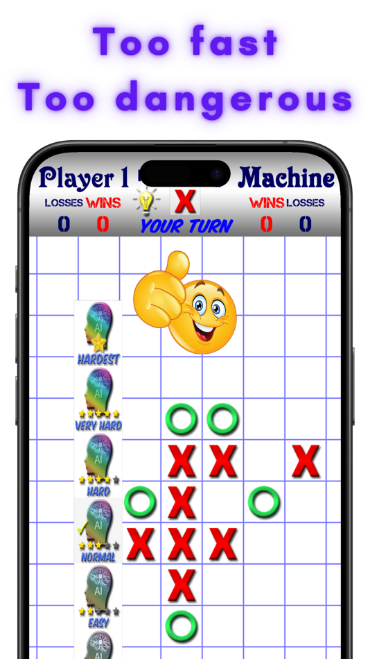 #2. Tic Tac Toe AI - 5 in a row (iOS) By: Huu Tai Nguyen