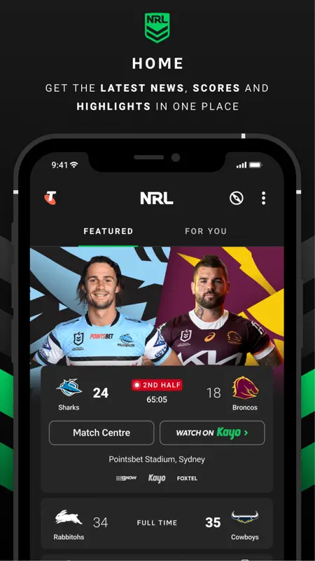 NRL Official App screenshot 3 of 7