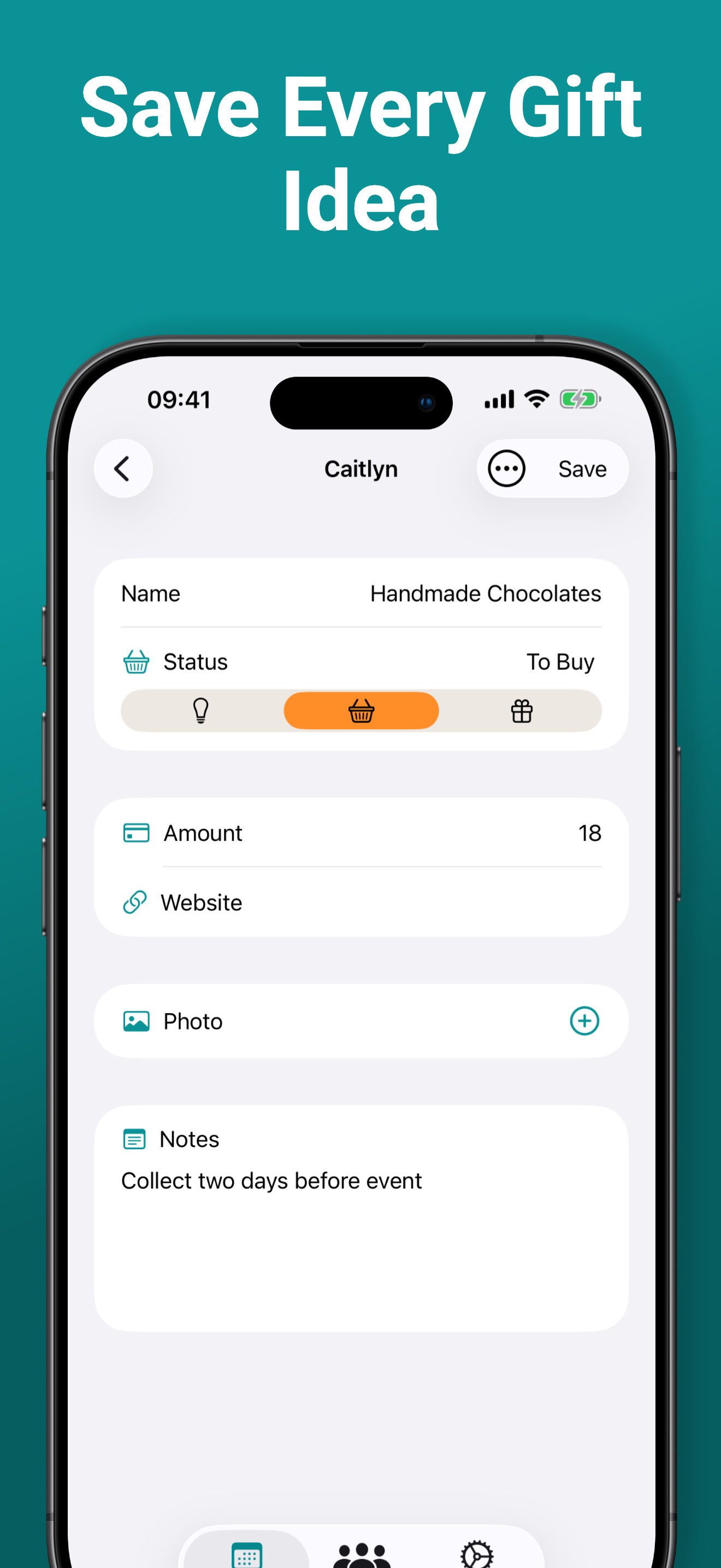 Gift List: Budget Tracker screenshot 4