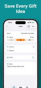 Gift List: Budget Tracker screenshot