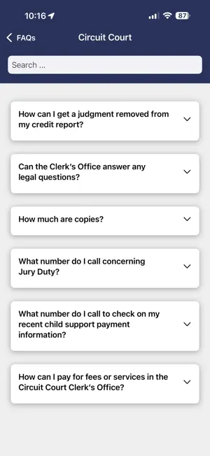 Circuit Clerk Davidson Co. TN screenshot 3