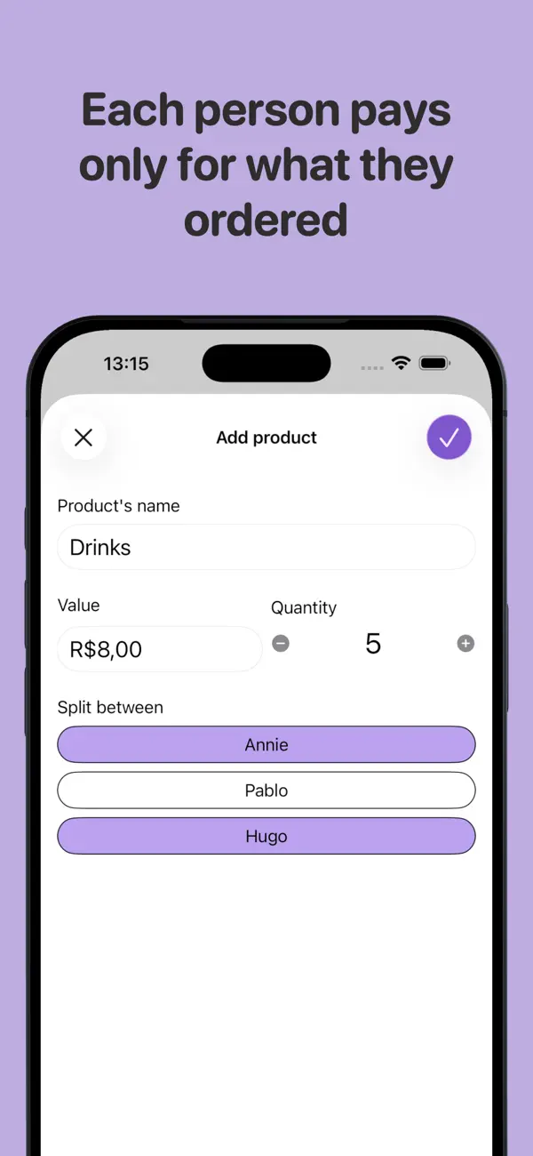 #3. Split Bills - Easy Split Check (iOS) Ved: Hugo Branco