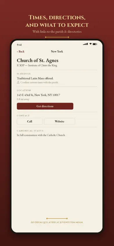 Latin Mass Finder screenshot 3