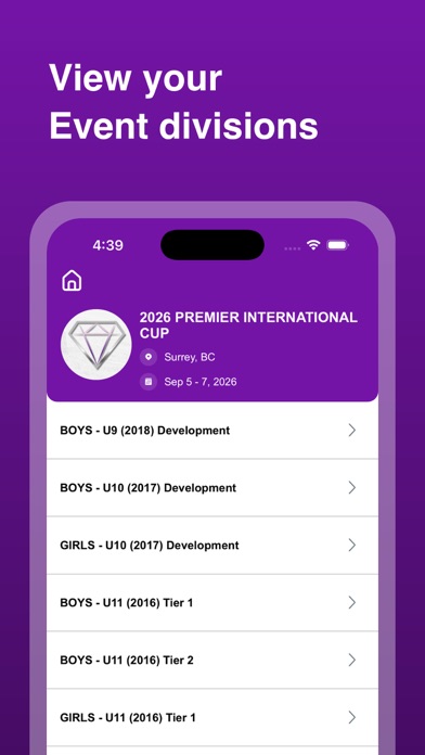 Premier Events Screenshot 5 of 6