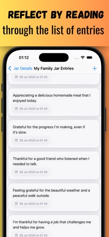 Gratitude Jar: Share Joy iPhone screenshot