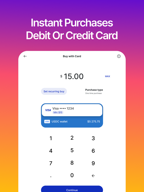 Metal Pay: Buy Bitcoin and ETH iPad screenshot 2 - Finance app