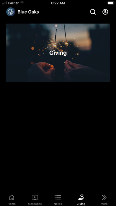 Blue Oaks Church Screenshot