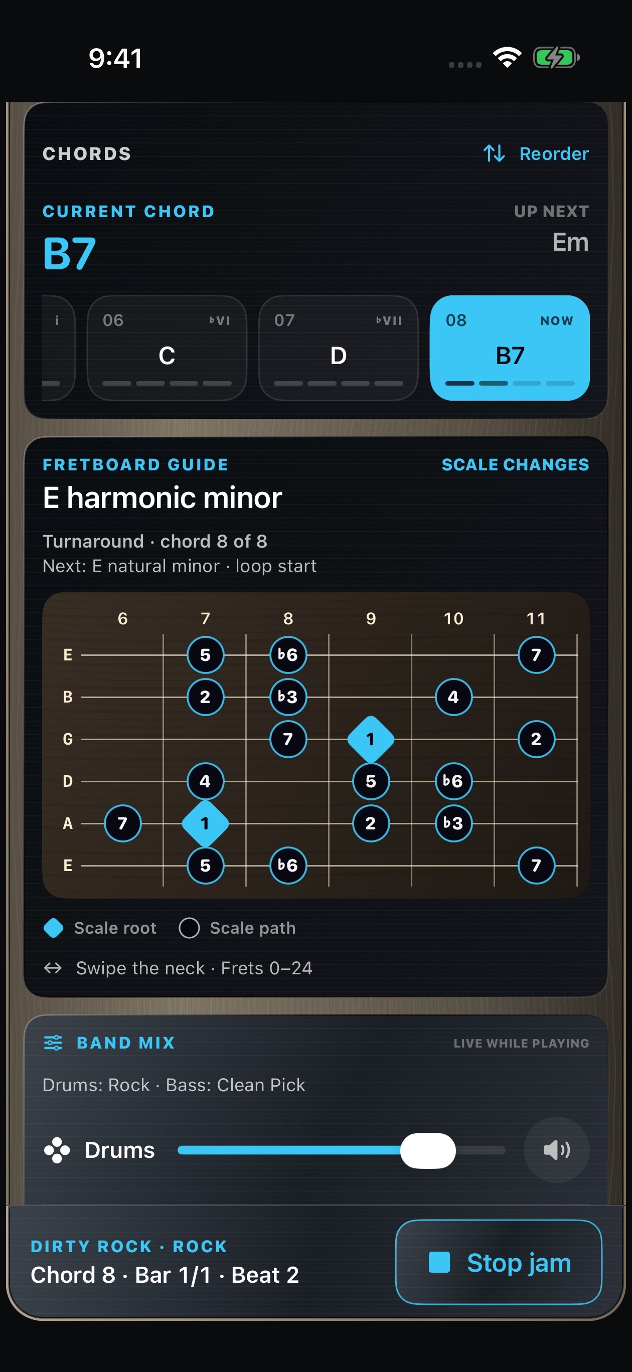 Screenshot 1 of RiffAlly Jam: Guitar Practice