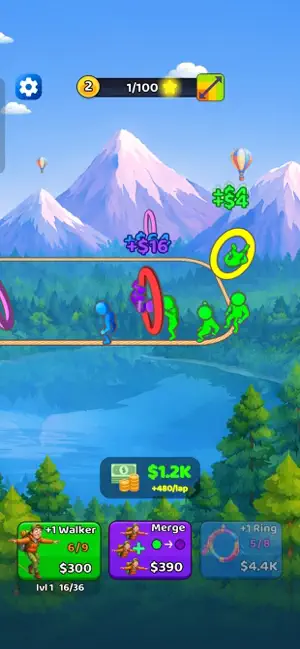 Merge Acrobats: Idle Loop screenshot 1