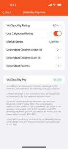 VA Disability Pay screenshot #3 for iPhone