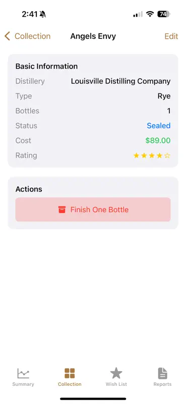 Collection (Whiskey/Tequila) screenshot 3 of 6