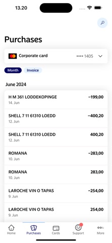 Nordea First Card screenshot