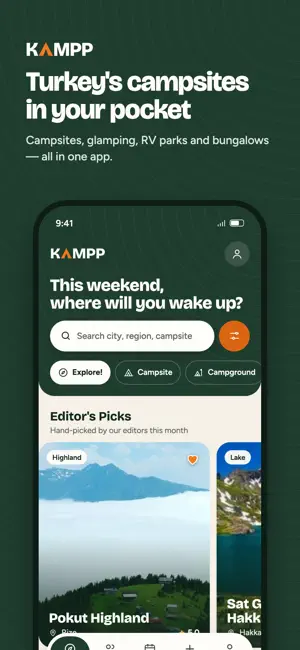 Kampp: Campsites in Türkiye screenshot 1