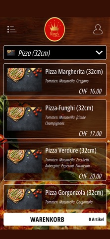 Kings Pizza Kebab Mehr iPhone screenshot