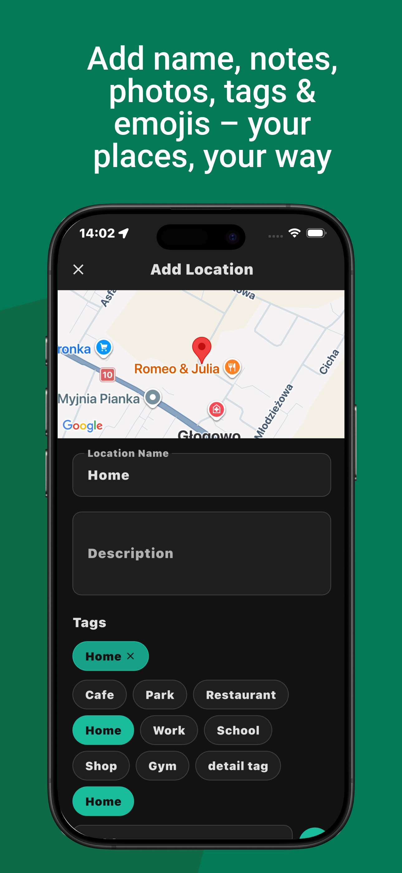 Location & Route Saver