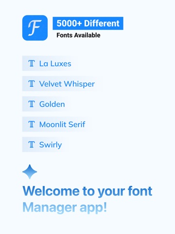 Install Fonts - Font Installer iPad screenshot