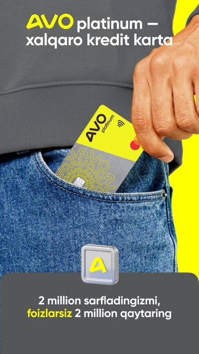 AVO — Uzbekistan's Online Bank Screenshot
