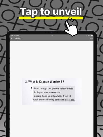 BlindBox_photo word masking iPad screenshot