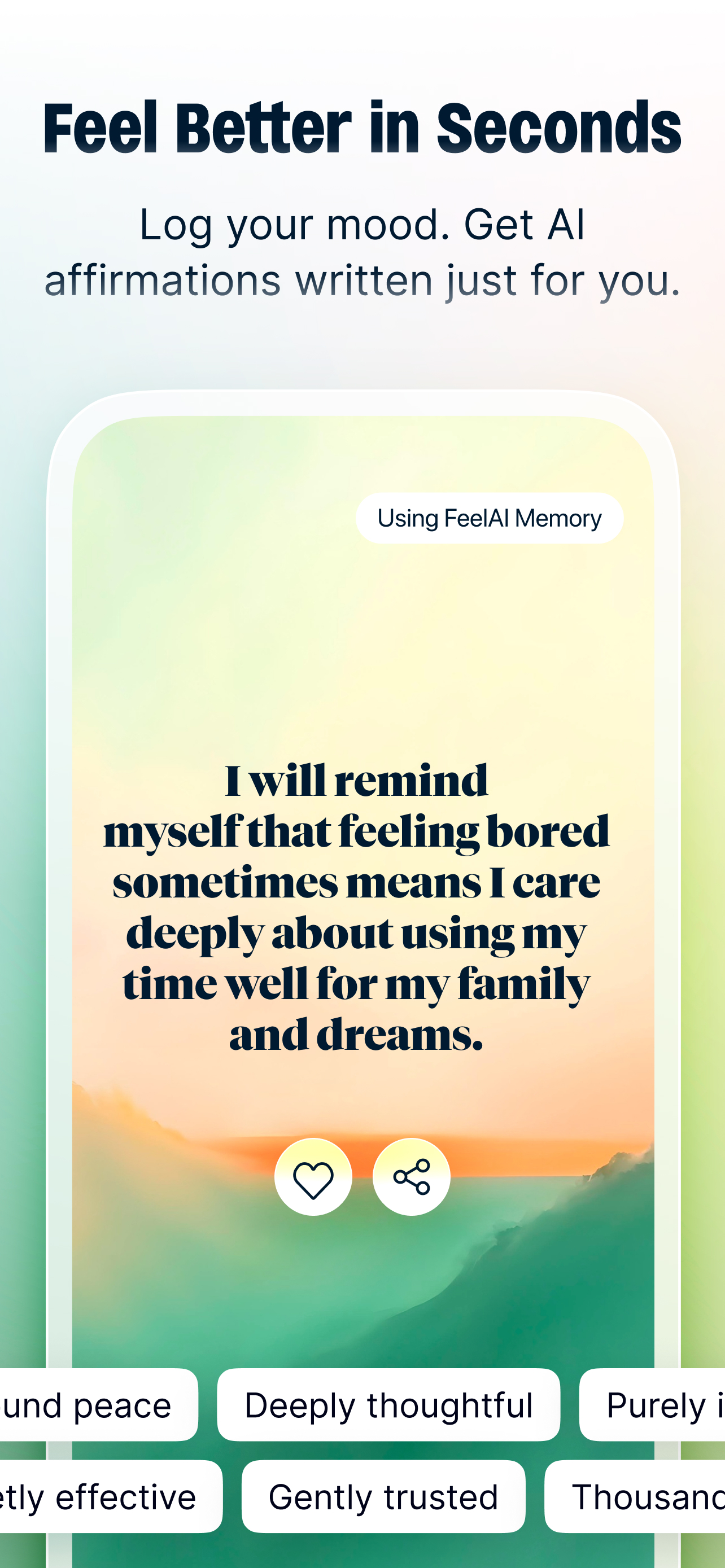 FeelScape: AI Affirmations