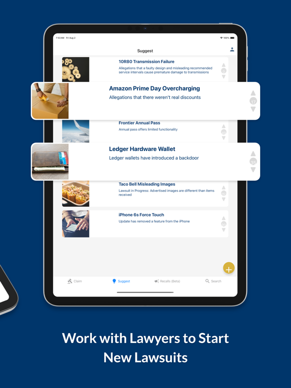 Suits: Claim for Free iPad screenshot 3 - Productivity app