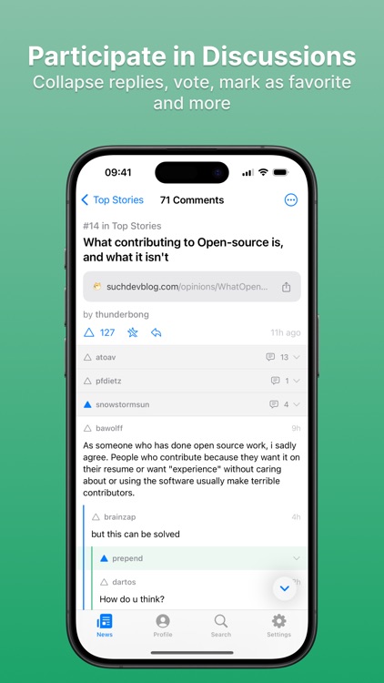 Rosella for Hacker News
