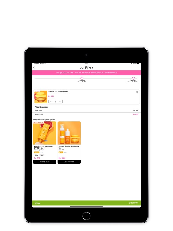 Dot & Key Skincare Shopping iPad screenshot 5 - Shopping app