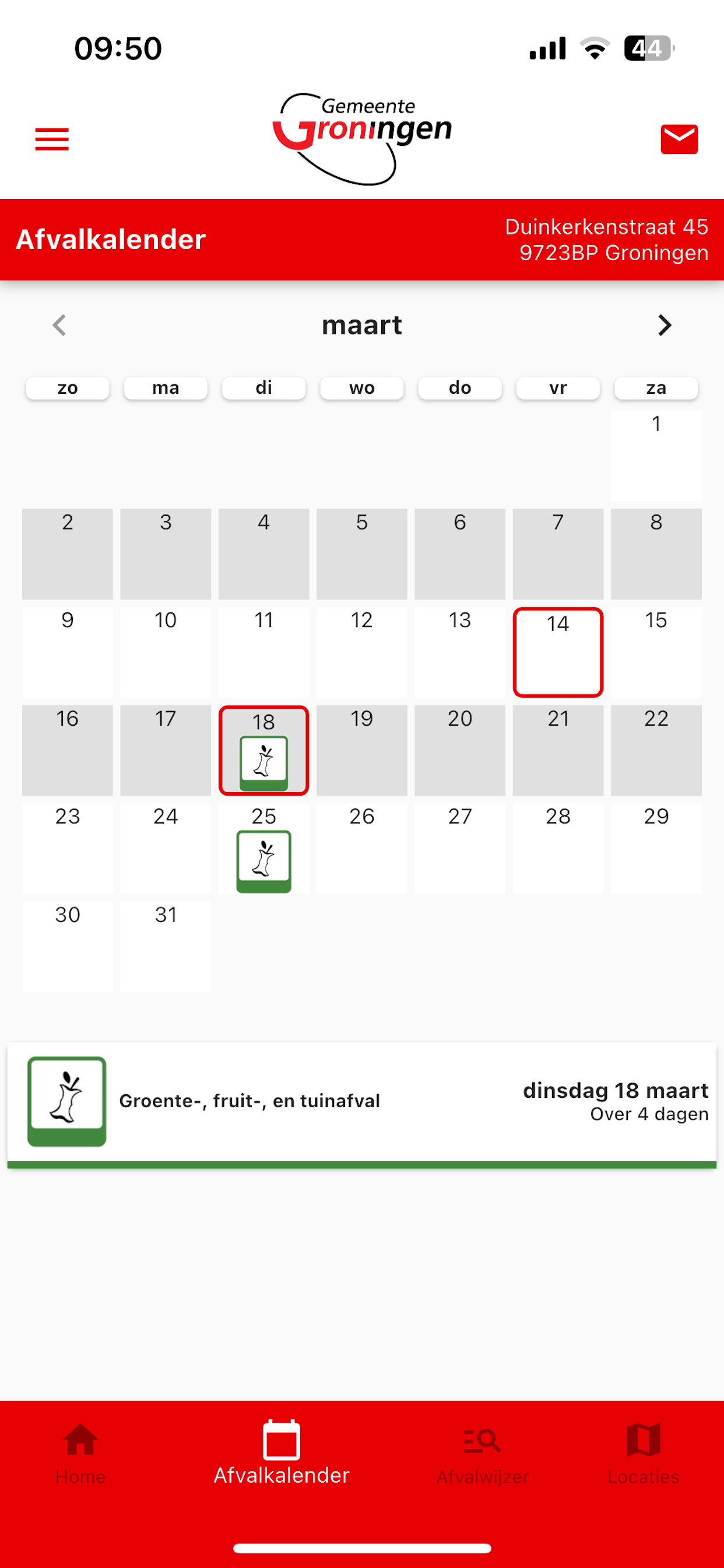 Afvalapp Groningen screenshot 4