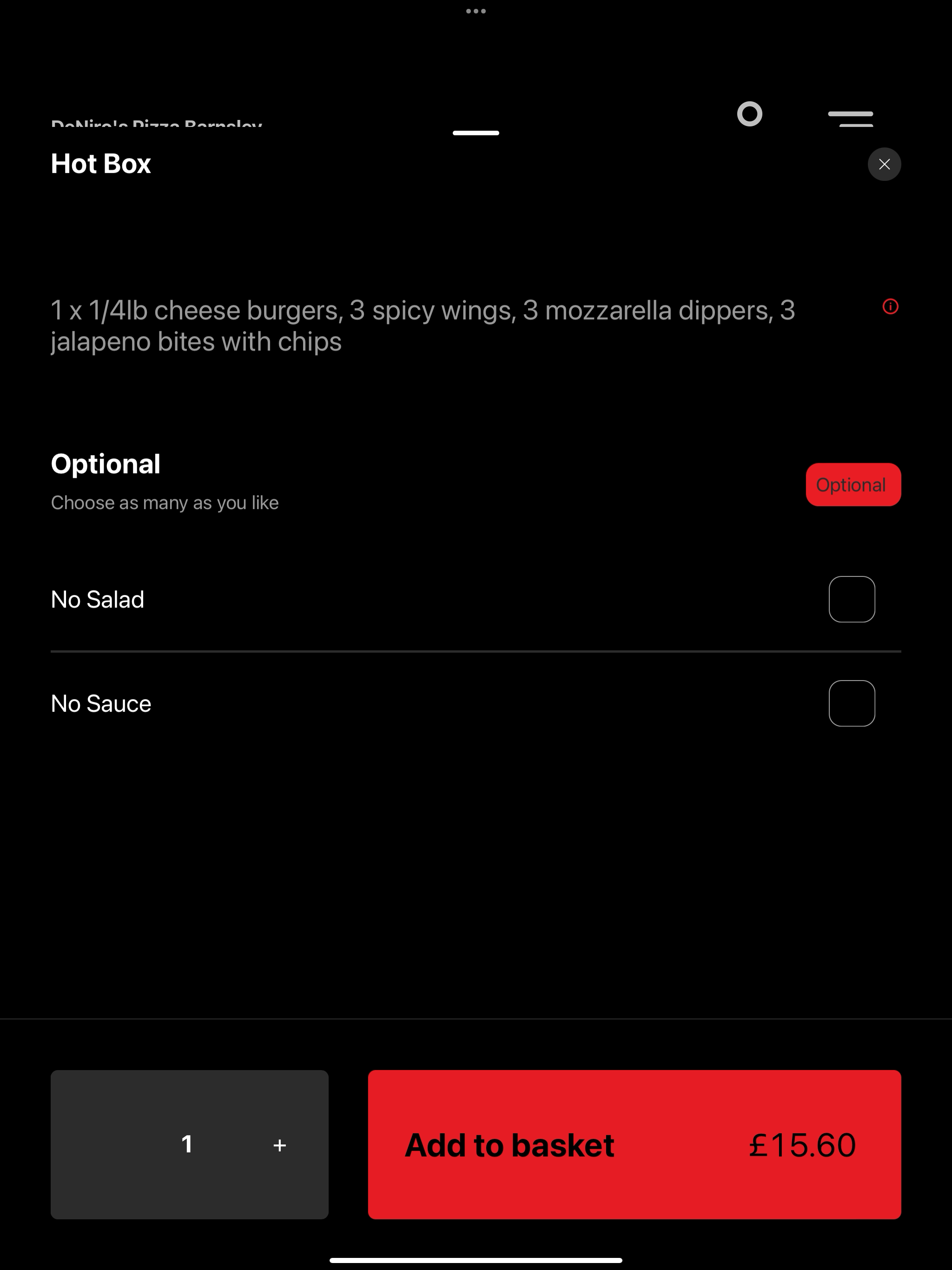 DeNiro's Pizza Barnsley UK screenshot 8