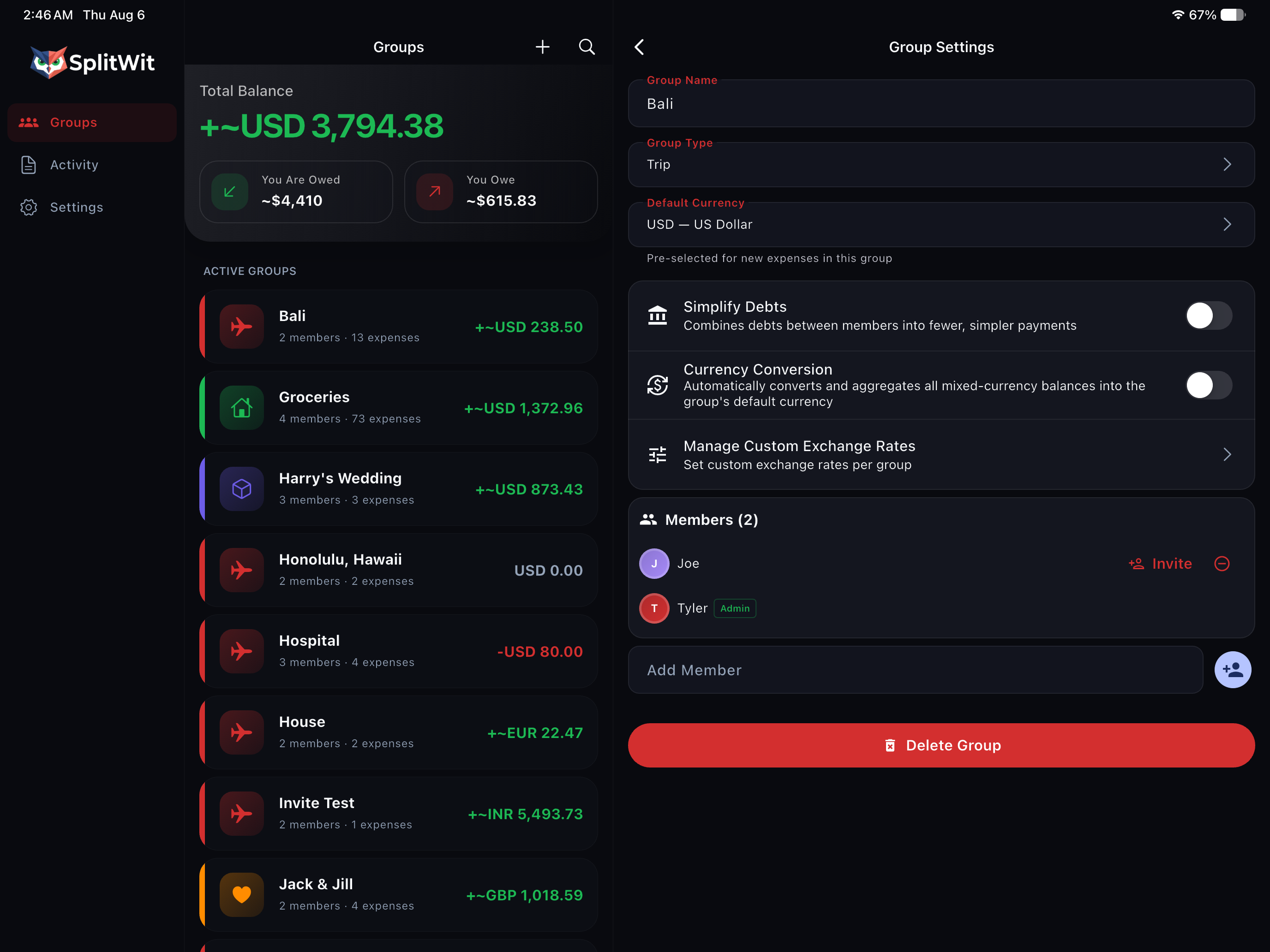 SplitWit - Group Expenses screenshot 17