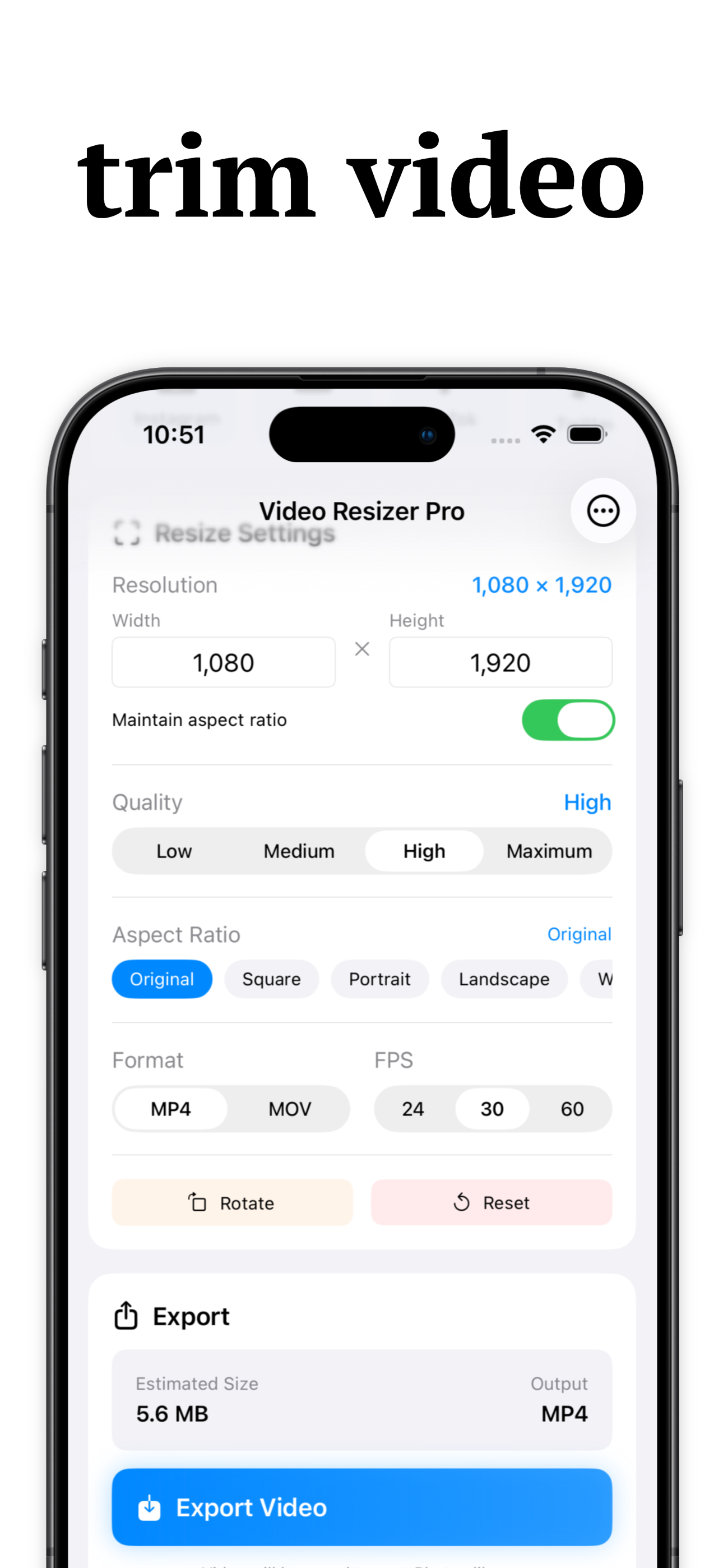 Video Resize - Trim & Crop screenshot 3