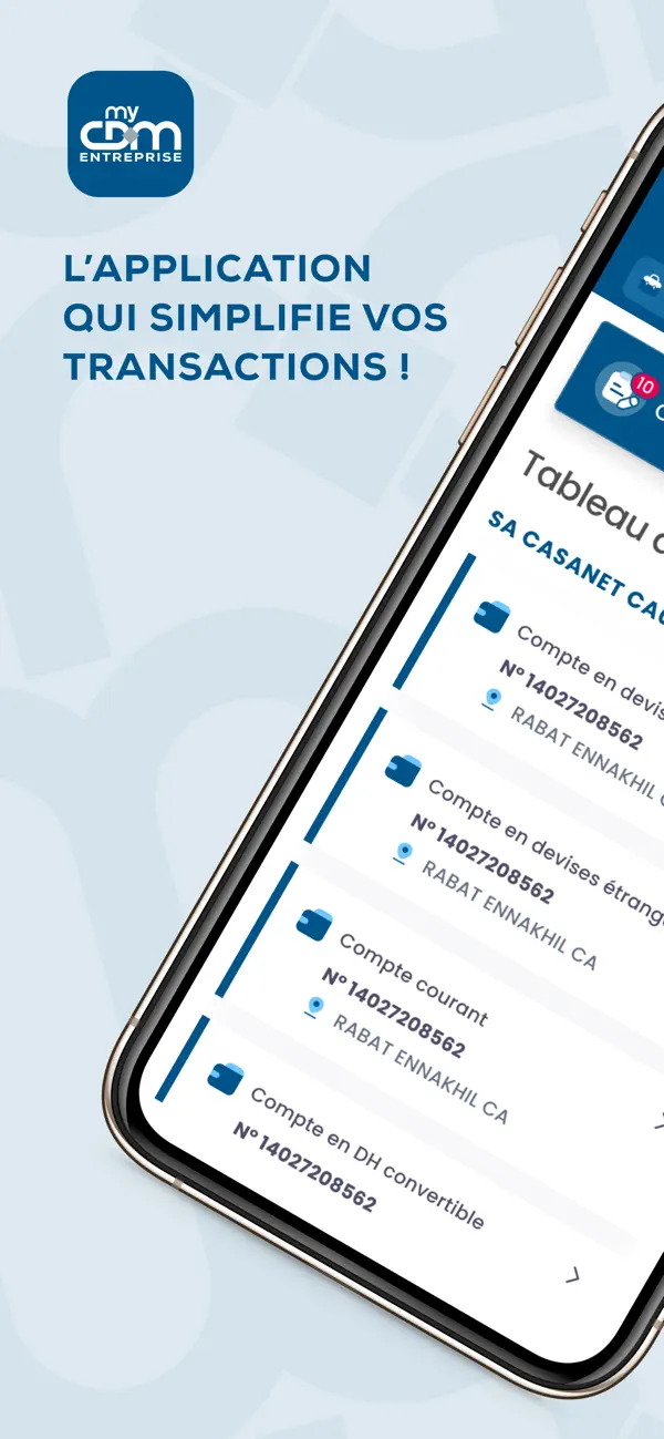 Screenshot #1 pour myCDM Entreprise
