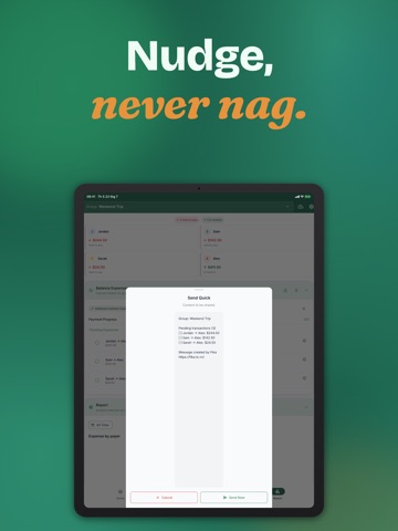Fika: Split Bills & Expenses iPad screenshot